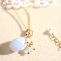 AGATE BLUE LACE ネックレス